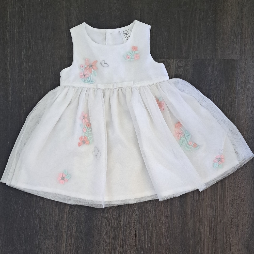 Floral Embroidered Baby Dress